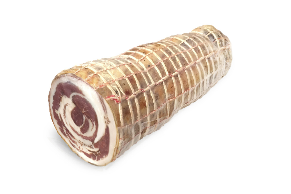 Pancetta arrotolata di suino nero dei Nebrodi