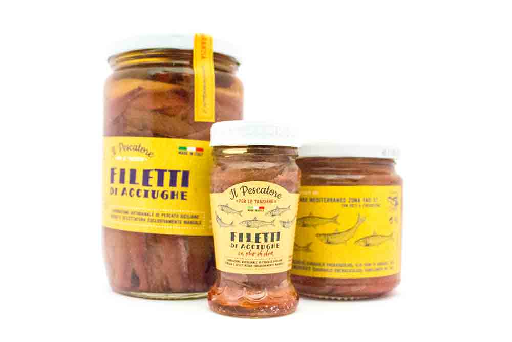 Filetti di acciughe siciliane 90